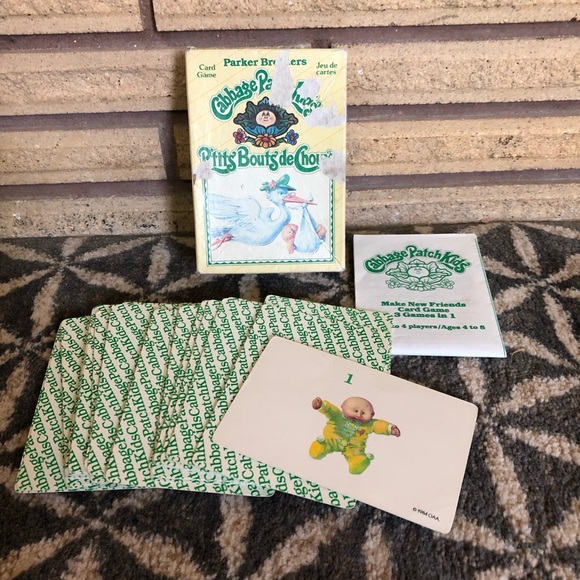 80's "Cabbage Patch Kids" Card Game - 80's Game - Ages 4 - 8 - Doll Collectible - Picture 2 of 10